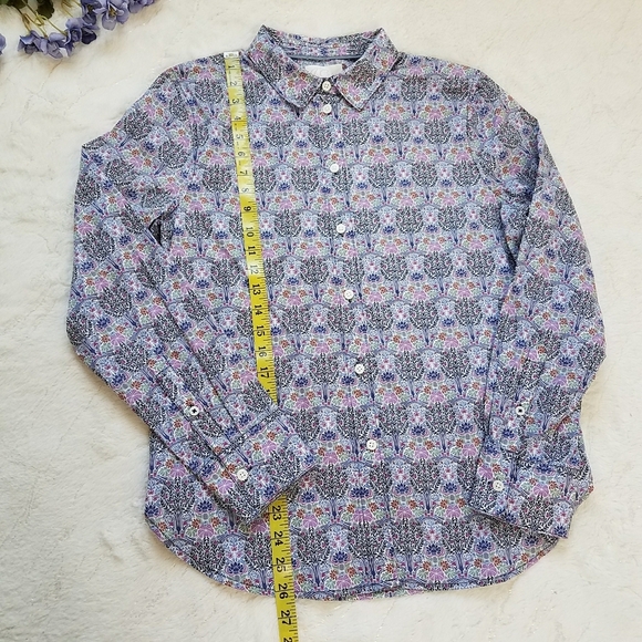 J. Crew Liberty Club Nouveau Floral Button Down Shirt - Picture 5 of 10